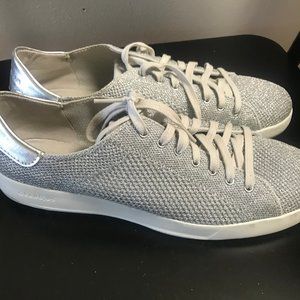 Sparkly Silver Sneakers